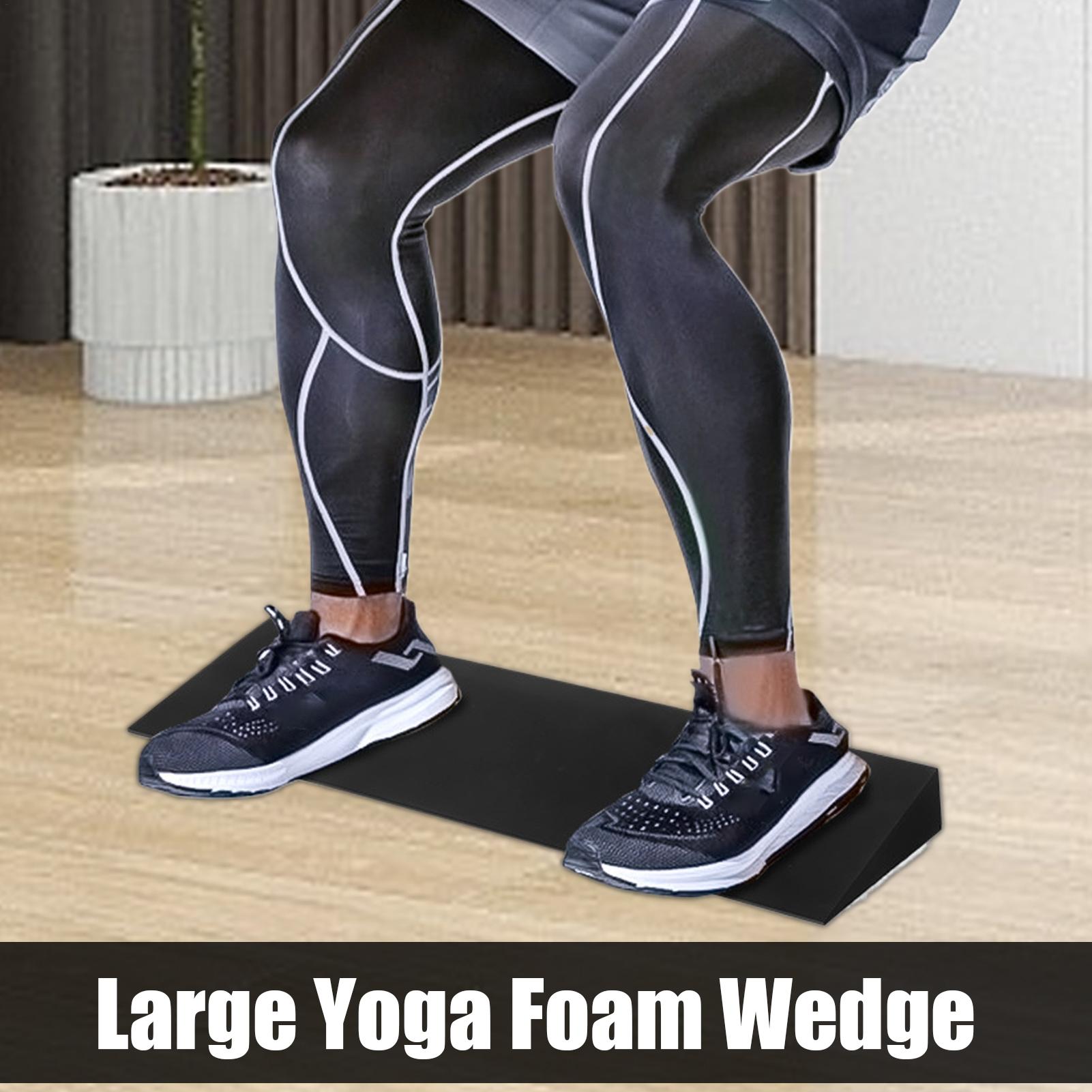 Sports Equipment Website - ふくらはぎストレッチに役立つスクワットウェッジスラントボード、かかとを高くしたスクワット、ピラティスフィットネスホームジム用ヨガウェッジブロック