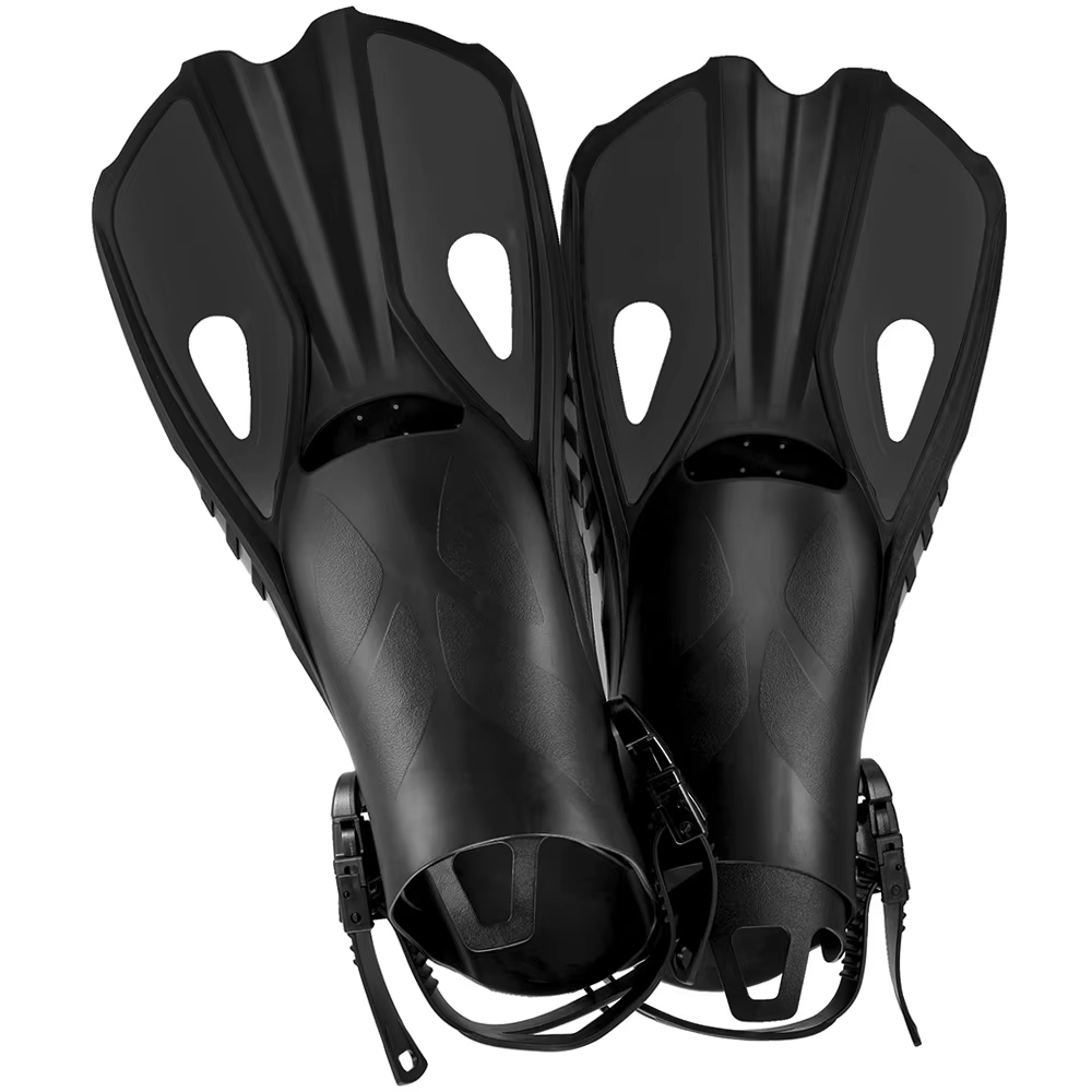 Swim Fin Short Blade - シリコンシュノーケルスイムフリッパー、カエルの靴、アヒルのウェブ、旅行サイズ、オープンヒール、ショートダイビング、大人、男性、女性、若者、子供