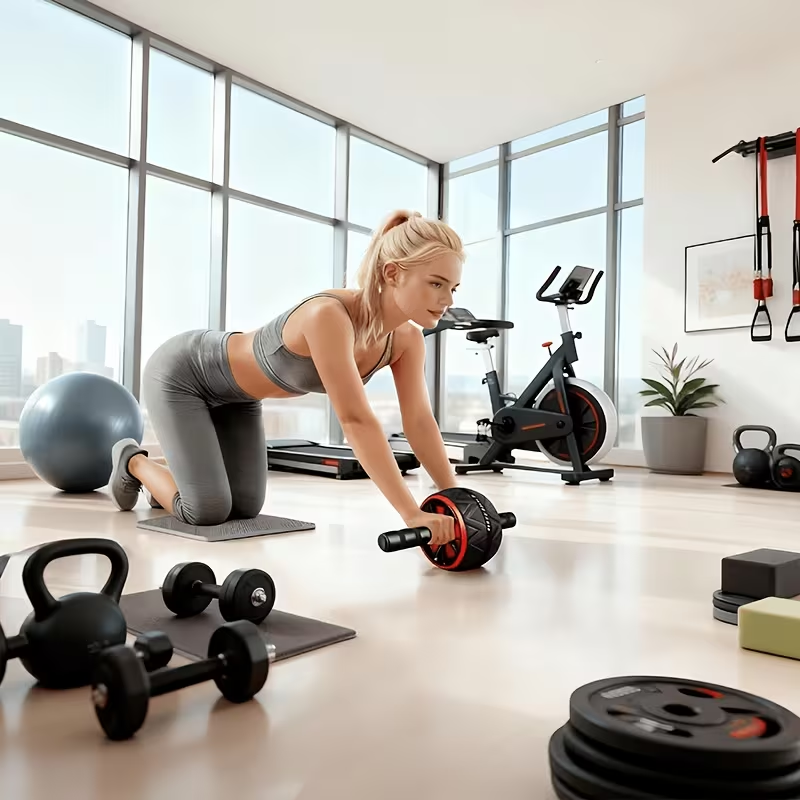 アブローラーホイールと膝マット、腹部と体幹の筋力トレーニング - Sports Equipment Website のレビューと価格