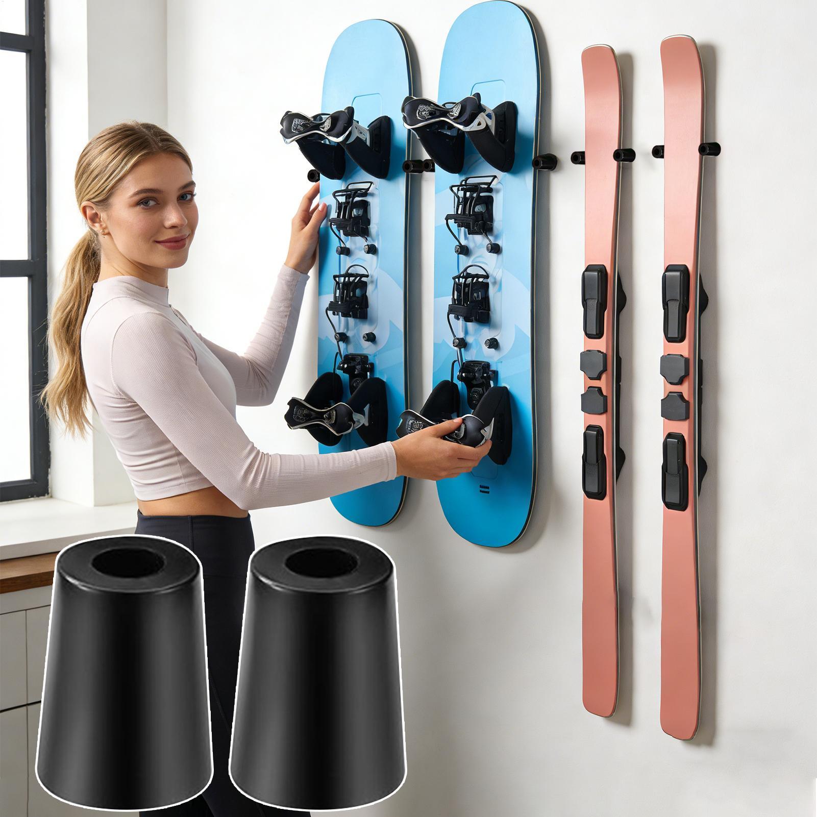 スキー壁掛け式垂直スノーボードハンガー スキー収納 ガレージ - Sports Equipment Shop のレビューと価格