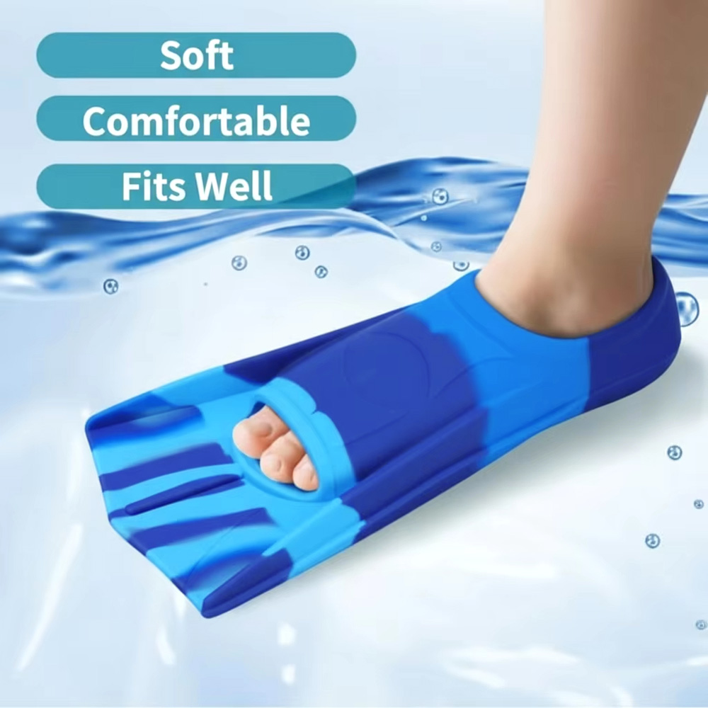 シリコーン水泳足ひれシュノーケルフィンショートカエル靴プロフ - Swim Fin Short Blade のレビューと価格