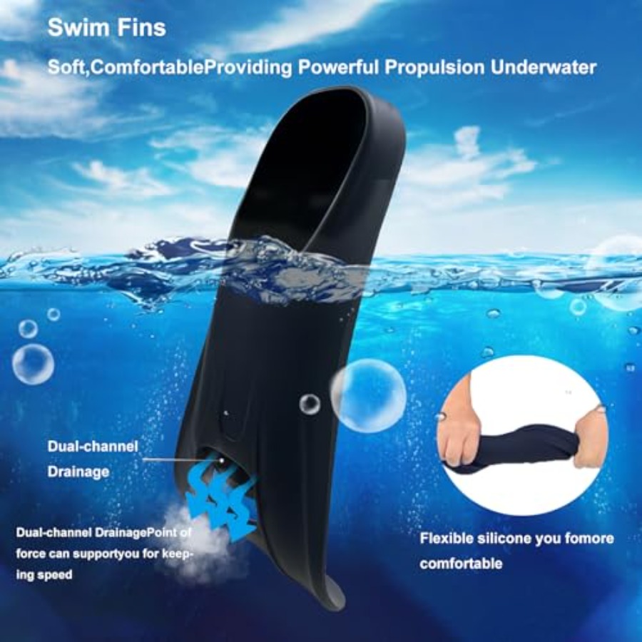 水泳フィン 大人用スイムトレーニングフィン プールラップスイ - Swim Fin Short Blade のレビューと価格