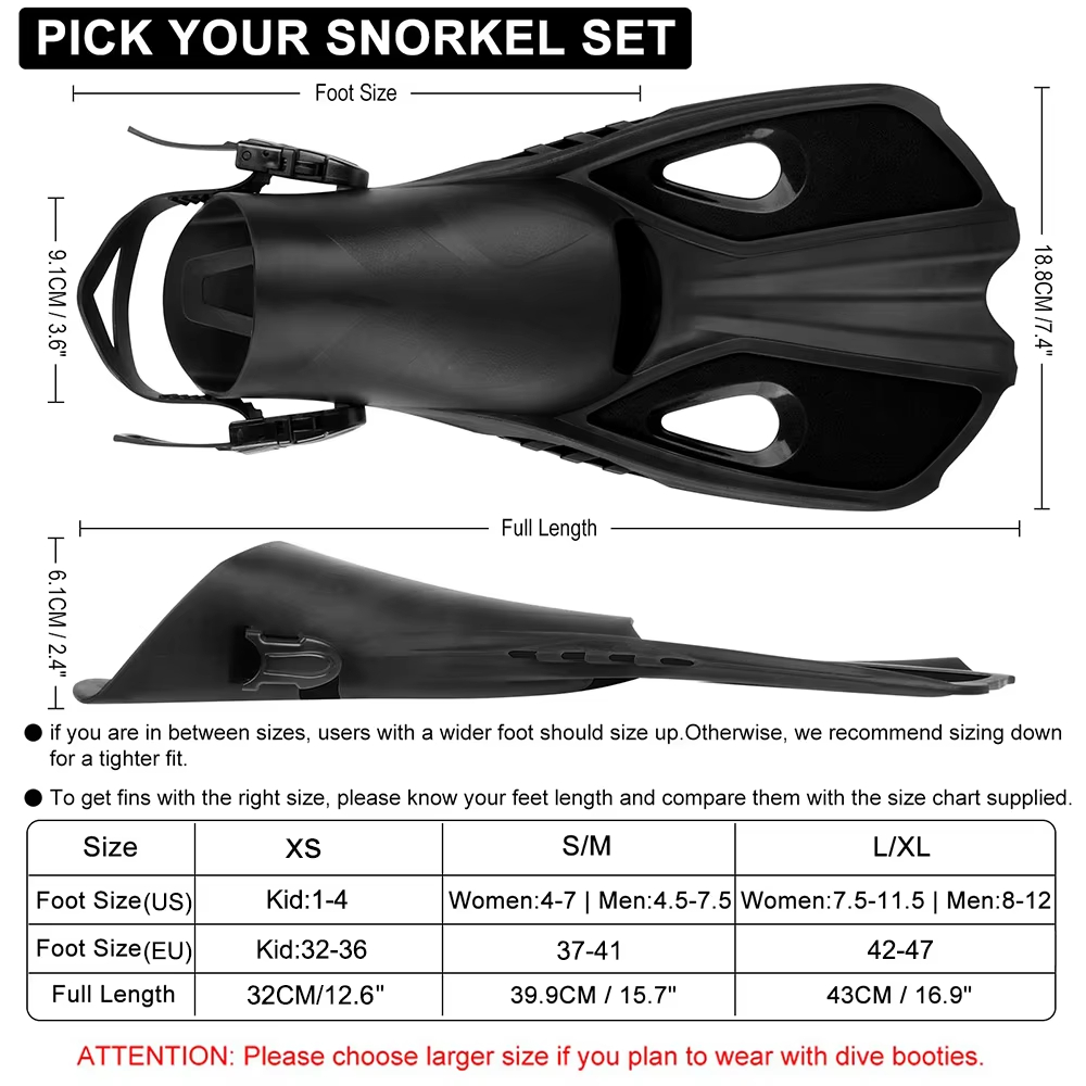 調節可能なオープンヒールショートスイムフィン、シリコン製シュ - Swim Fin Short Blade のレビューと価格