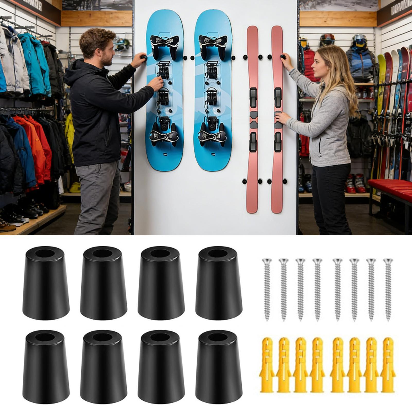 スキー壁掛け式垂直スノーボードギアハンガー スキー収納 ガレ - Sports Equipment Shop のレビューと価格