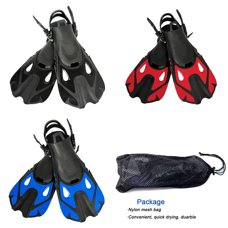 軽量で長さ調節可能なスイミングプールトレーニング用フィン、コ - Swim Fin Short Blade のレビューと価格